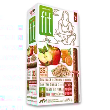 Petisco Spin Pet Stick Fit para Cães Sabor Maçã, Cenoura e Quinoa 50g - Imagem principal