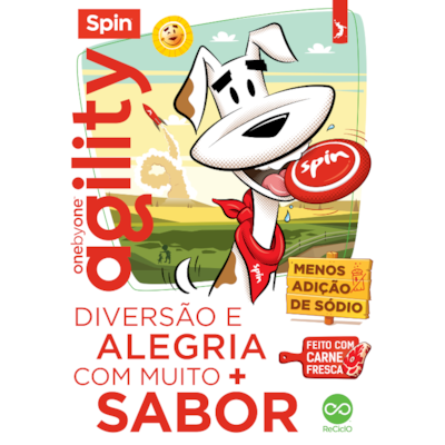 Petisco Stick Agility Spin Pet para cães sabor carne 150g