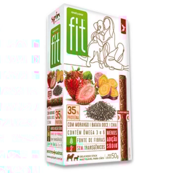 Petisco Stick Fit Spin Pet para Cães Sabor Morango, Batata Doce e Chia 50g - Imagem principal