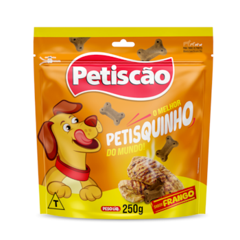 Petisco Tablete de Frango Petisquinho 250gr para Cães - Imagem principal