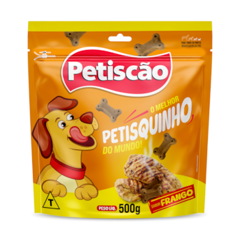 Petisco Tablete de Frango Petisquinho 500gr para Cães - Imagem principal