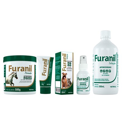 Pomada Antibiótica Vetnil Furanil para Cachorros e Gatos com 50gr