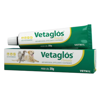 Pomada Cicatrizante Vetaglós para Cães e Gatos 20g - Imagem principal