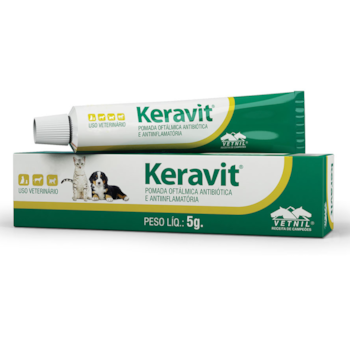 Pomada Oftálmica Keravit para Cães e Gatos 5gr - Imagem principal