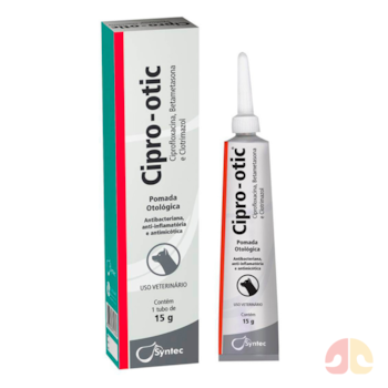 Pomada Otológica Cipro-Otic 15gr para Cães - Imagem principal