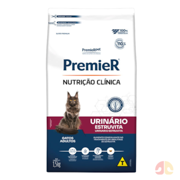 Premier Nutrição Clínica Urinário Estruvita para Gatos Adultos 1,5kg - Imagem principal