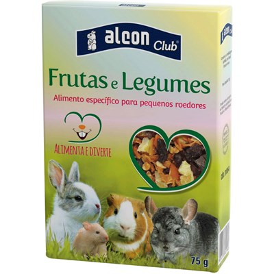 Ração Alcon Club Para Roedores Com Frutas E Legumes 75gr