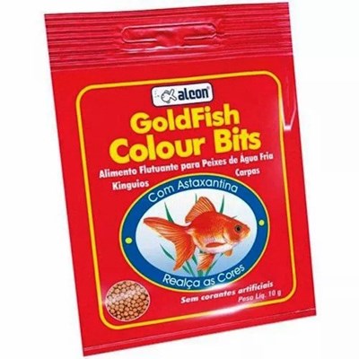 Ração Alcon Goldfish Colours Bits para Peixes 10g