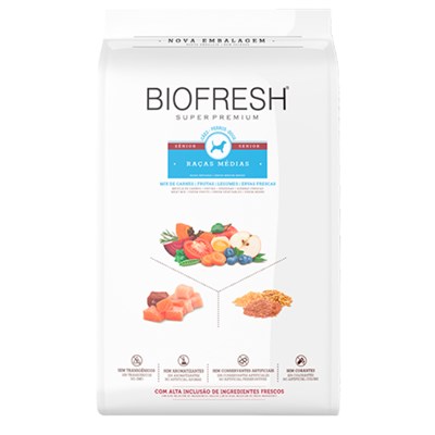 Ração Biofresh Mix de Carnes Sênior para Cachorros de Porte Médio 10,1 kg