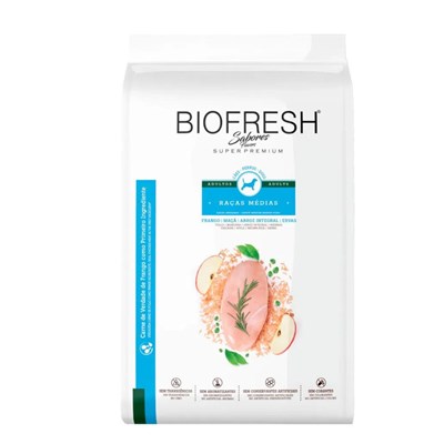 Ração Biofresh para Cachorros Adultos de Porte Médio 3 kg sabor Frango
