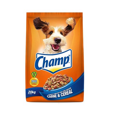 Ração Champ para Cães Adultos Carne e Cereais 20kg