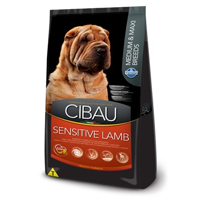Ração Cibau Sensitive Lamb para cachorros adultos medium & maxi breeds 12,0kg