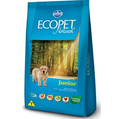 Ração Ecopet Natural Junior para cachorros filhotes frango 15,0kg