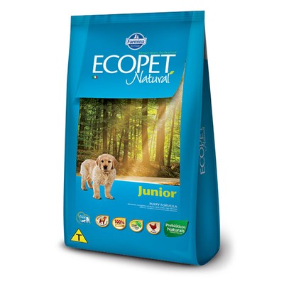 Ração Ecopet Natural Junior para cachorros filhotes frango 3,0kg