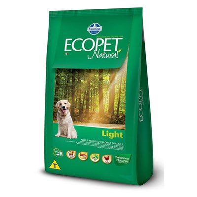 Ração Ecopet Natural Light para cachorros adultos 15,0kg