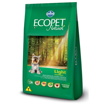 Ração Ecopet Natural Light para cachorros adultos small breeds 3,0kg