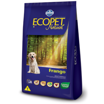 Ração Ecopet Natural para Cães Adultos Sabor Frango 20kg - Imagem principal