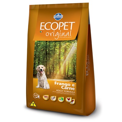 Ração Ecopet Original para cachorros adultos carne e frango 20,0kg