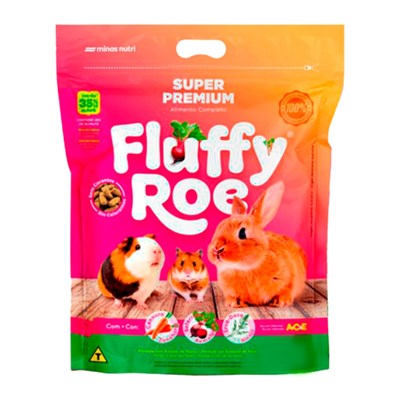 Ração Extrusada Fluffy Roe para Roedores 1,8 kg
