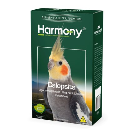 Ração Extrusada para Calopsitas Harmony Birds Natural 300gr