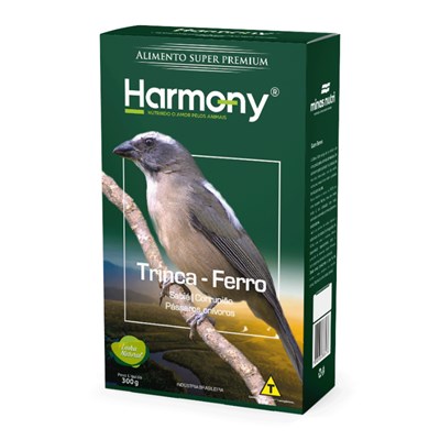 Ração Extrusada para Pássaros Trinca Ferro Harmony Birds Natural 300gr