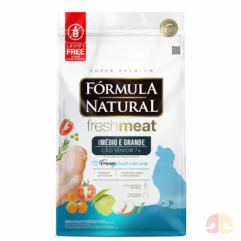 Ração Fórmula Natural Fresh Meat Cachorro Sênior Portes Médio E Grande 12,0kg - Imagem principal