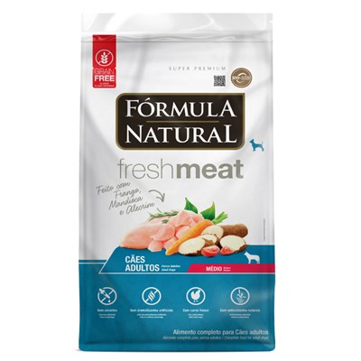 Ração Fórmula Natural Fresh Meat Cachorros Adultos Porte Médio 1 kg