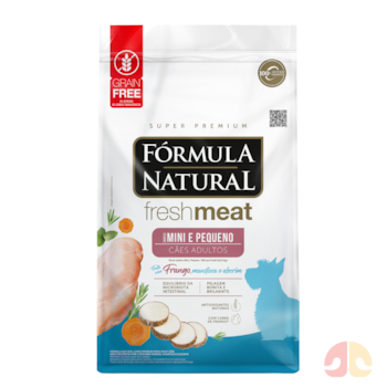 Ração Fórmula Natural Fresh Meat Cães Adultos 1 kg Portes Mini e Pequeno Frango, Mandioca e Alecrim - Imagem principal