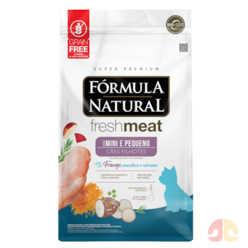 Ração Fórmula Natural Fresh Meat Cães Filhotes 10,1 kg Porte Mini e Pequeno Frango, Mandioca e Cúrcuma - Imagem principal