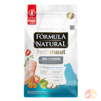 Ração Fórmula Natural Fresh Meat Cão Sênior Portes Mini e Pequeno 10,1 kg Frango, Tomate e Chá Verde - Imagem principal