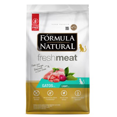 Ração Fórmula Natural Fresh Meat Gatos Adultos Light 1,0kg
