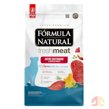 Ração Fórmula Natural Fresh Meat Gatos Castrados 10,1 kg Carne, Batata-doce e Cúrcuma - Imagem principal