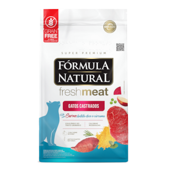 Ração Fórmula Natural Fresh Meat Gatos Castrados Sabor Carne 1 kg - Imagem principal