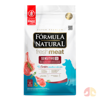 Ração Formula Natural Fresh Meat Sensitive 12kg Cães Adultos Porte Médio e Grande Sabor Cordeiro - Imagem principal