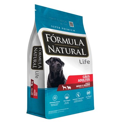 Ração Fórmula Natural Life Cachorros Adultos de Porte Médio e Grande 15kg
