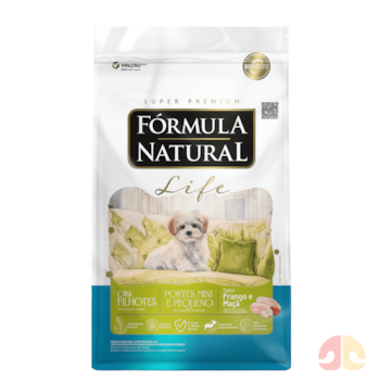 Ração Fórmula Natural Life Cães Filhotes Portes Mini e Pequeno 10,1 kg Frango e Maçã - Imagem principal