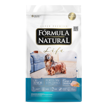 Ração Formula Natural Life Cães Sênior 15 kg Raças Mini e Pequenas Sabor Frango e Cenoura - Imagem principal