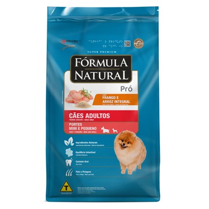 Ração Formula Natural Pró Cães Adultos Porte Mini e Pequeno 15 kg Sabor Frango e Arroz Integral