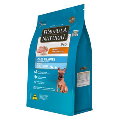 Ração Formula Natural Pró Cães Filhotes Porte Mini E Pequeno 2,5 kg Sabor Frango E Arroz Integral
