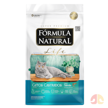 Ração Fórmula Natural Super Premium Life Gatos Castrados 10,1 kg Sabor Salmão - Imagem principal