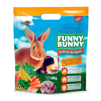 Ração Funny Bunny Delícias da Horta para Coelhos e Roedores 1,8kg - Imagem principal