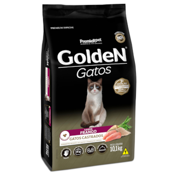Ração GoldeN Formula Gatos Adultos Castrados Frango 10,1 kg - Imagem principal