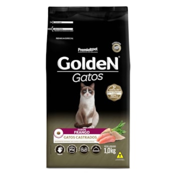 Ração GoldeN Formula Gatos Adultos Castrados Frango 1kg - Imagem principal