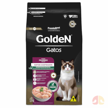 Ração GoldeN Formula Gatos Adultos Castrados Frango 1kg - Imagem principal