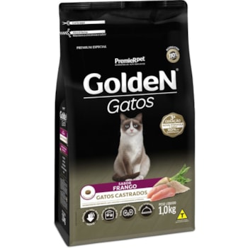 Ração GoldeN Formula Gatos Adultos Castrados Frango 1kg - Imagem principal