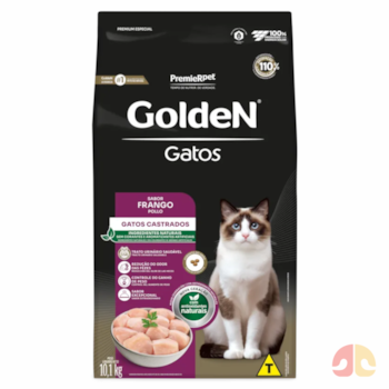 Ração GoldeN Gatos Adultos Castrados Frango 10,1 kg - Imagem principal