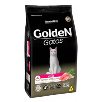 Ração GoldeN Gatos Castrados Peixe 10,1 kg - Imagem principal