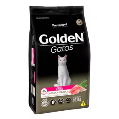 Produto Ração GoldeN Gatos Castrados Peixe 10,1 kg
