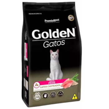 Ração GoldeN Gatos Castrados Peixe 3 kg - Imagem principal