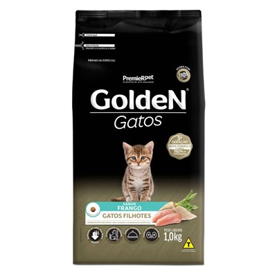 Ração GoldeN gatos filhotes frango 1,0kg
